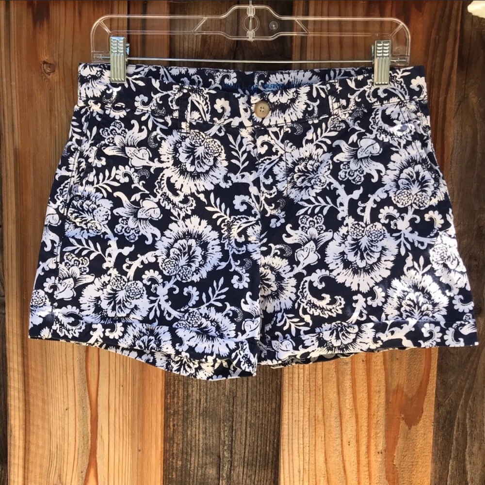 GAP Navy Blue and White Floral design Shorts